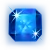 Jóia Azul Símbolo Starburst
